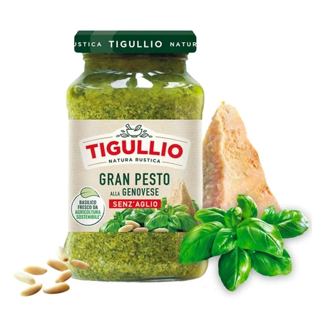 Włoski sos Gran Pesto alla Genovese bez czosnku - Tigullio 190 g