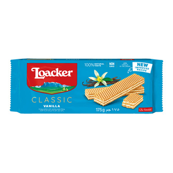 Włoskie wafelki z kremem waniliowym - Loacker 175 g