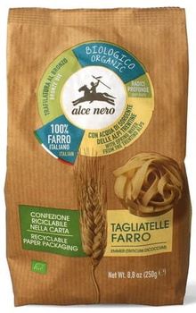 Makaron orkiszowy wstążki gniazda BIO - tagliatelle farro BIO - Alce Nero 250g