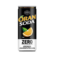 Oransoda Zero lattina - Fonti di Crodo 330 ml