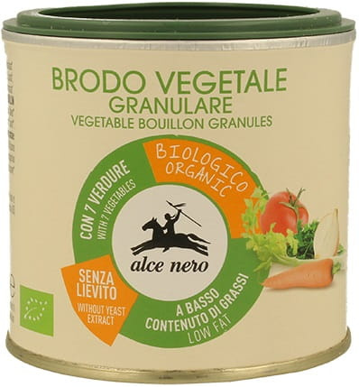 Bulion warzywny w proszku BIO - brodo vegetale granulare BIO - Alce Nero 120 g