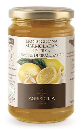 Marmolada z cytryn BIO  - Agrisicilia 360 g