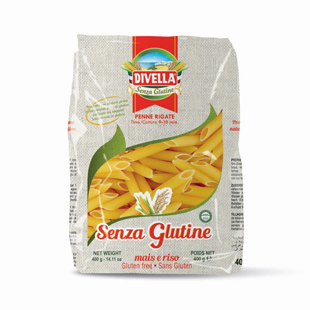 Makaron bezglutenowy penne rigate - Divella 400 g
