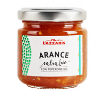Salsa pomarańczowa z musztardą i papryczką chili BIO - Lazzaris 100 g