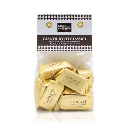 Włoskie czekoladki klasyczne gianduiotti - Boella & Sorrisi 200 g