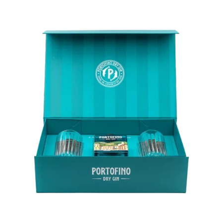 Zestaw Dry Gin ze szklankami - Portofino 500ml