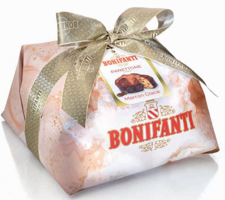 Włoska babka Panettone z kandyzowanymi kasztanami - Bonifanti 1 kg