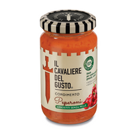 Włoski sos z papryki peperoni - Condimento Peperoni - Il Cavaliere Del Gusto 190 g