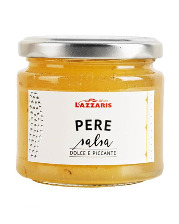 Salsa słodko-pikantna gruszkowa - Salsa dolce-piccante di pere - Lazzaris 120 g