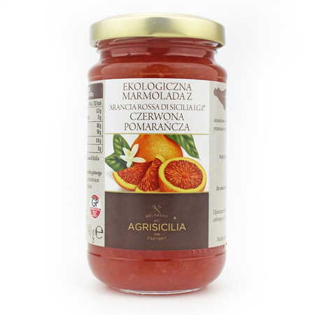 Marmolada z czerwonych pomarańczy BIO - Agrisicilia 240 g