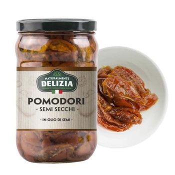 Pomidory suszone w oleju - Delizia 550 g