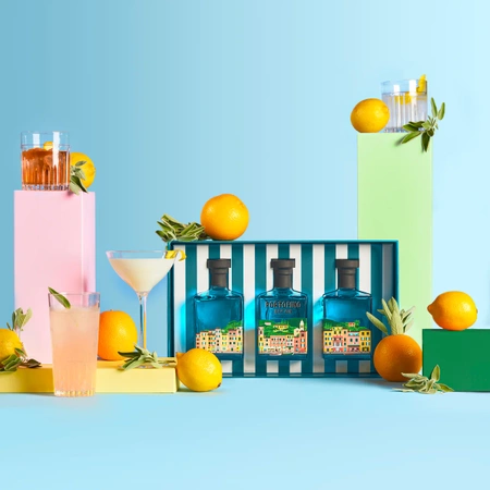 Dry Gin - Portofino 3 x 500 ml w ozdobnym pudełku