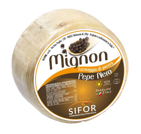 Ser owczy z pieprzem - formaggio di pecora pepe nero - Mignon