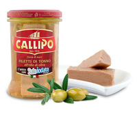 Filety z tuńczyka w oliwie z oliwek - Filetti di tonno all'olio di oliva - Callipo 170g