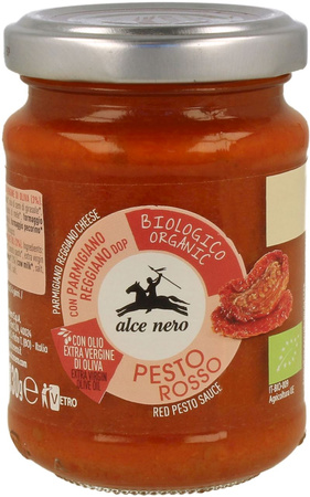 Pesto z suszonych pomidorów BIO - pesto rosso - Alce Nero 130 g