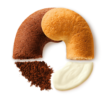 Włoskie ciasteczka maślano-kakaowe Abbracci - Mulino Bianco 350 g