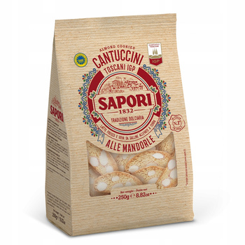 Toskańskie Cantuccini z migdałami - Cantuccini Toscani IGP - Sapori 250 g
