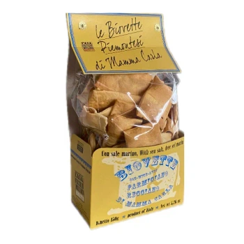 Krakersy Le Biovette Piemontesi di Mamma Carla con Parmigiano Reggiano - Casa Vecchio Mulino 150 g