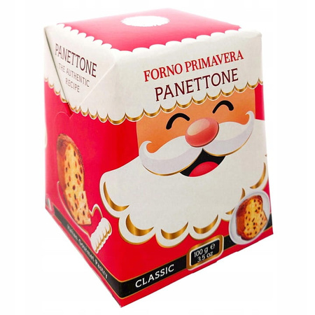 Panettone mini włoska babka z rodzynkami i skórką pomarańczową 100 g