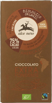 Czekolada deserowa BIO - Cioccolato  extra fondente - Alce Nero  100 g