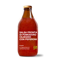 Salsa z pomidorkami koktajlowymi z peperoni BIO - Convivia 330 ml