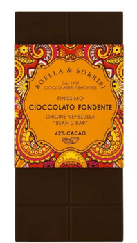 Czekolada gorzka 62% kakao z Wenezueli - Boella & Sorrisi 100g