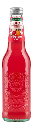 Włoska lemoniada z czerwonego grapefruita BIO - Limonata Gassata di Pompelmo Rosso BIO - Galvanina 355 ml