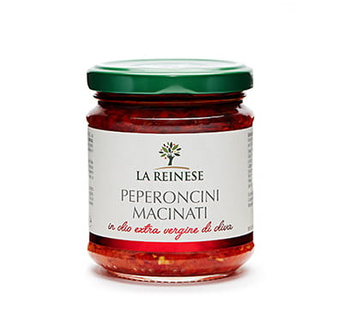 Pasta z ostrych papryczek - peperoncini macinati in olio - La Reinese  170 g