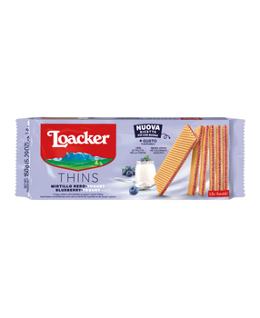 Włoskie wafelki jagodowo - jogurtowe - Loacker 150 g