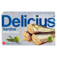 Sardynki w oliwie z oliwek - Sardine all'olio do oliva - Delicius 120g