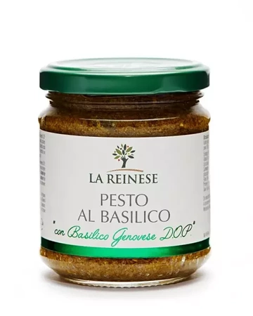 Pesto bazyliowe alla genovese - pesto con Basilico alla genovese DOP  - La Reinese 180 g