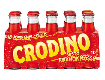 Włoski bezalkoholowy napój gazowany Crodino Arancia Rossa - San Pellegrino 10 x 100 ml