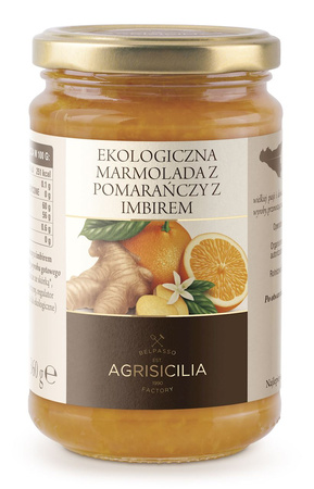 Marmolada z pomarańczy z imbirem IGP BIO - Agrisicilia 360 g