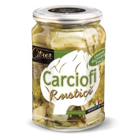 Karczochy w oleju i ziołach - carciofi rustici - Citres 520 g
