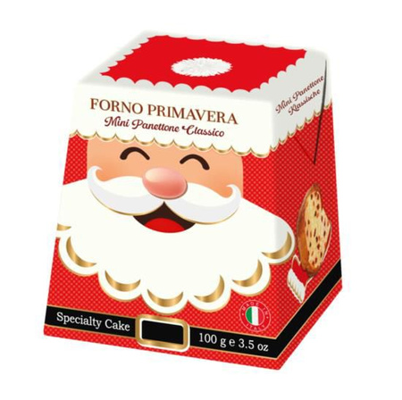 Panettone mini włoska babka z rodzynkami i skórką pomarańczową 100 g