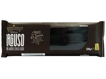 Czarny makaron z sepią - spaghetti nero di seppia - Famiglia Raguso 500 g