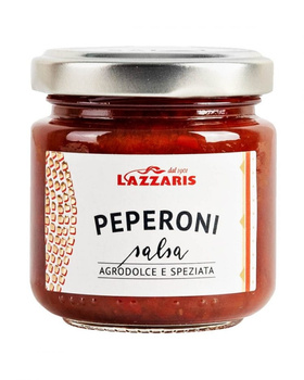 Salsa słodko-pikantna paprykowa - Salsa dolce-piccante di peperoni - Lazzaris 120g