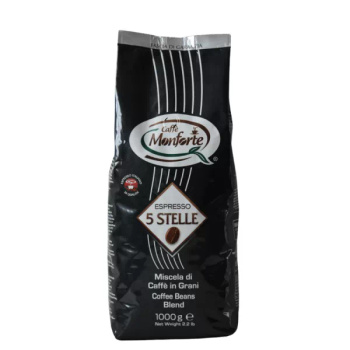Kawa Espresso 5 STELLE ziarno - Espresso Italiano di Qualità - Monforte 1 kg