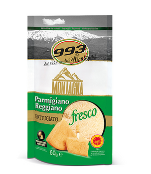 Ser tarty parmezan dojrzewający 13 miesiący - Parmigiano Reggiano 13M grattugiato fresco - Caseficio Cavolai 993 60 g