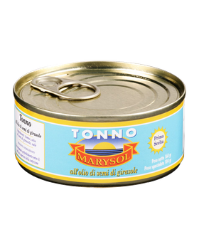 Tuńczyk w oleju słonecznikowym - Tonno all'olio semi di girasole - Marysol 160 g