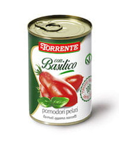 Pomidory pelati w puszce z bazylią - La Torrente 400 g