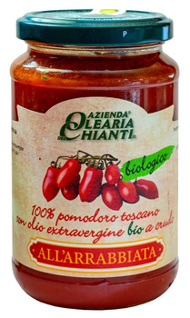 Sos pomidorowy pikantny z toskańskich pomidorów BIO - Azienda Olearia Chianti 340 g