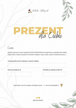 Voucher na zakupy elektroniczny o wartości 