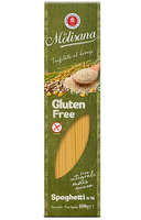 Włoski makaron spaghetti bezglutenowy z mąką z brązowego ryżu, kukurydzy oraz quinoa - La Molisana 400 g
