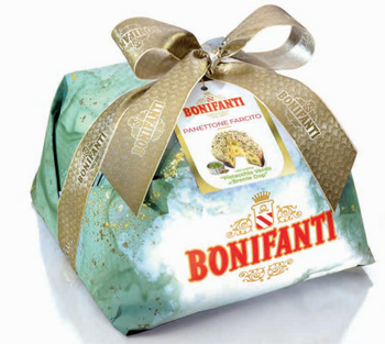 Włoska babka Panettone nadziewana kremem pistacjowym - Bonifanti 750 g