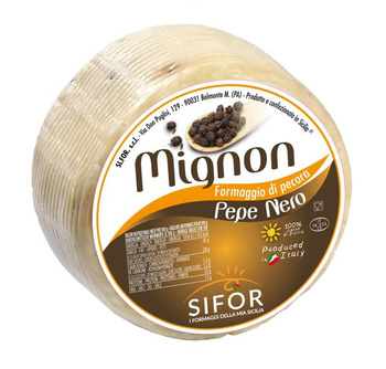 Ser owczy z pieprzem - formaggio di pecora pepe nero - Mignon wg wagi