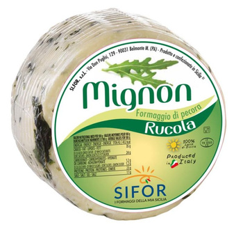 Ser owczy z rukolą - formaggio di pecora rucola  - Mignon wg wagi