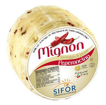 Ser owczy z pikantną papryczką - formaggio di pecora peperoncino - Mignon wg wagi