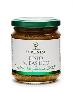 Pesto bazyliowe alla genovese - pesto con Basilico alla genovese DOP  - La Reinese 180 g